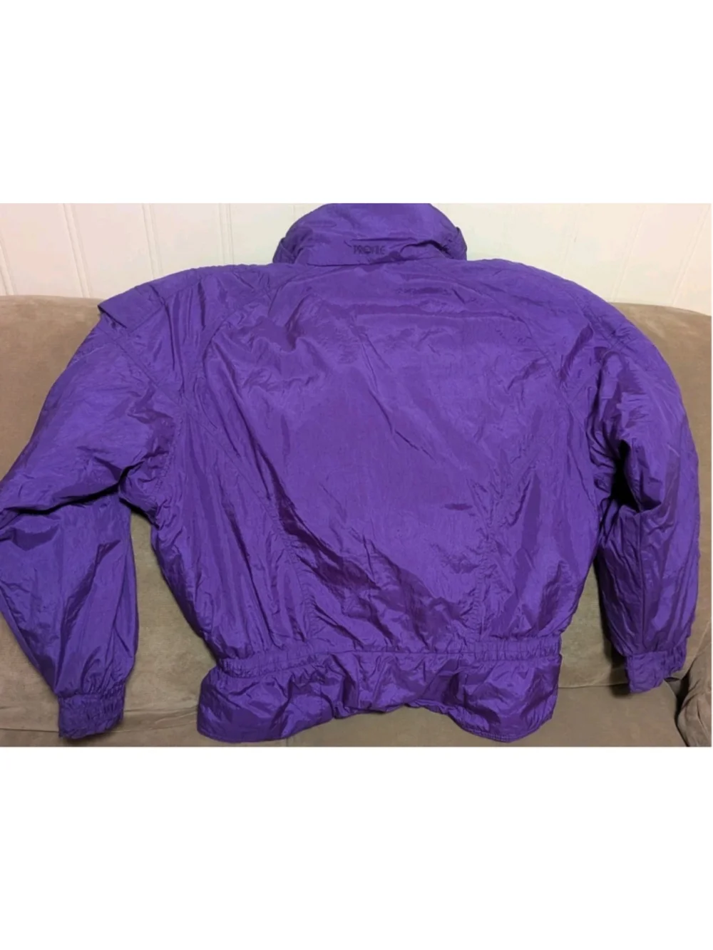 Vintage PROFILE Ski Jacket Womens Large Purple Puffer 90s Y2K 043